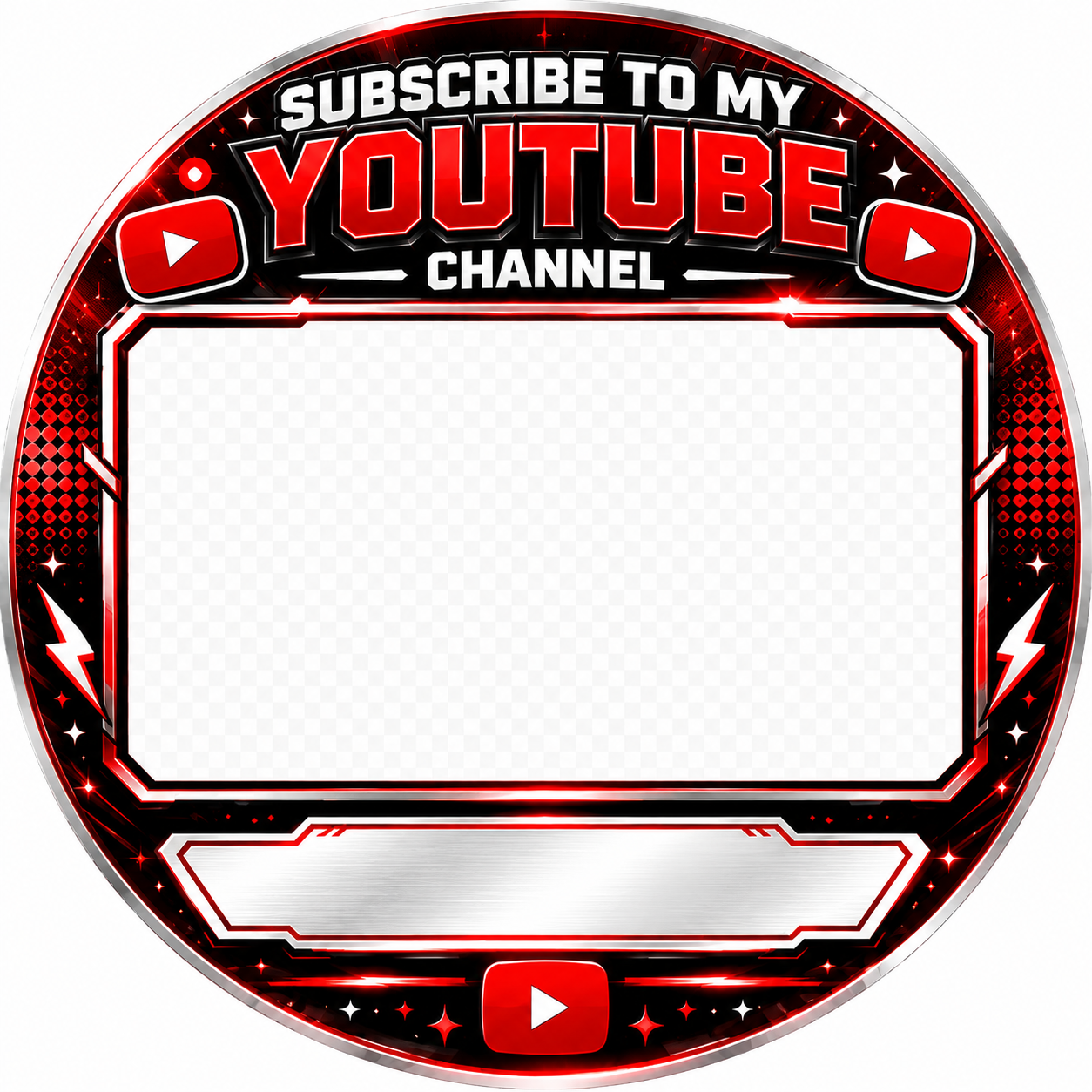 Youtube follow sticker template