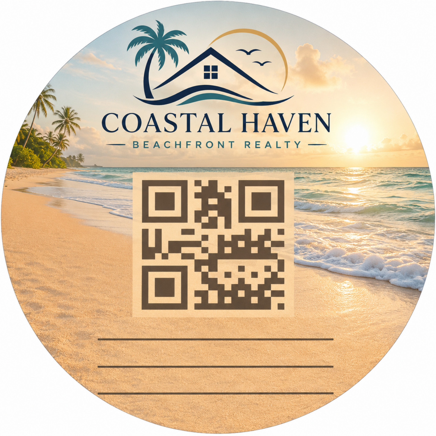 Customizable Template For Scannable QR Wedding Stickers