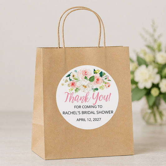 Bridal Shower Thank You Sticker