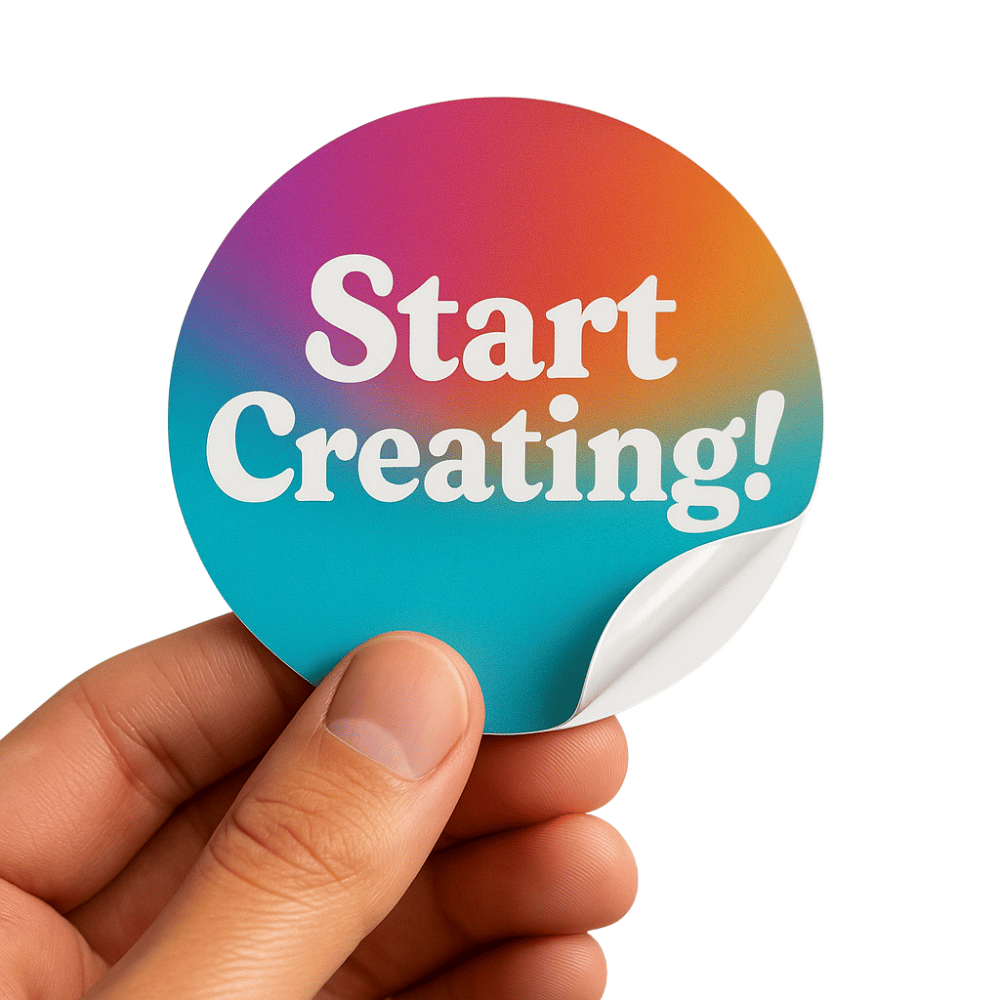 Custom Glossy Vinyl Circle Sticker – Snap Stickers