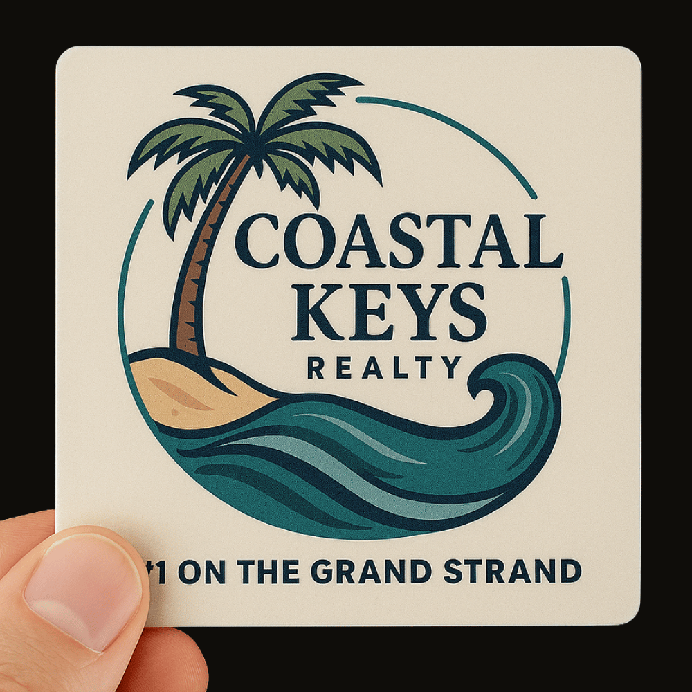 Custom Glossy Vinyl Square Sticker