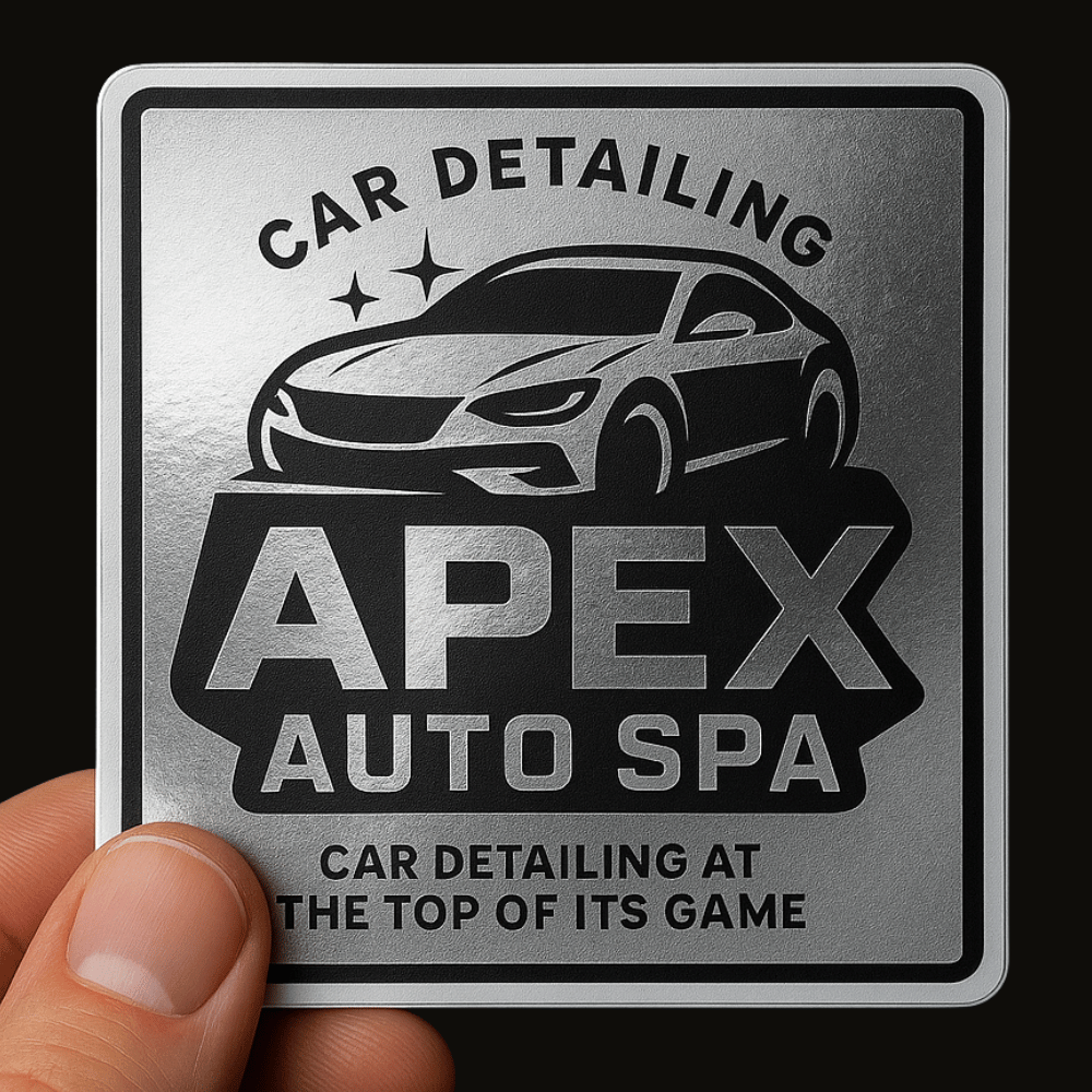 Custom Mirror Vinyl Square Sticker