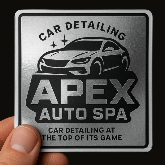 Custom Mirror Vinyl Square Sticker