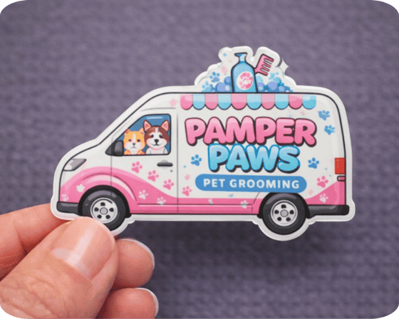 Custom Glossy Vinyl Die Cut Sticker
