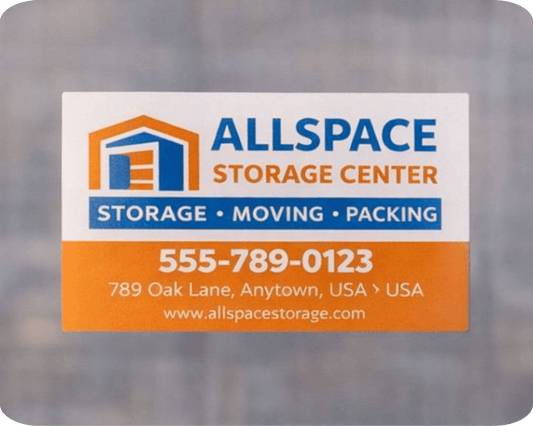 Custom Low-Tack Vinyl Rectangle Sticker