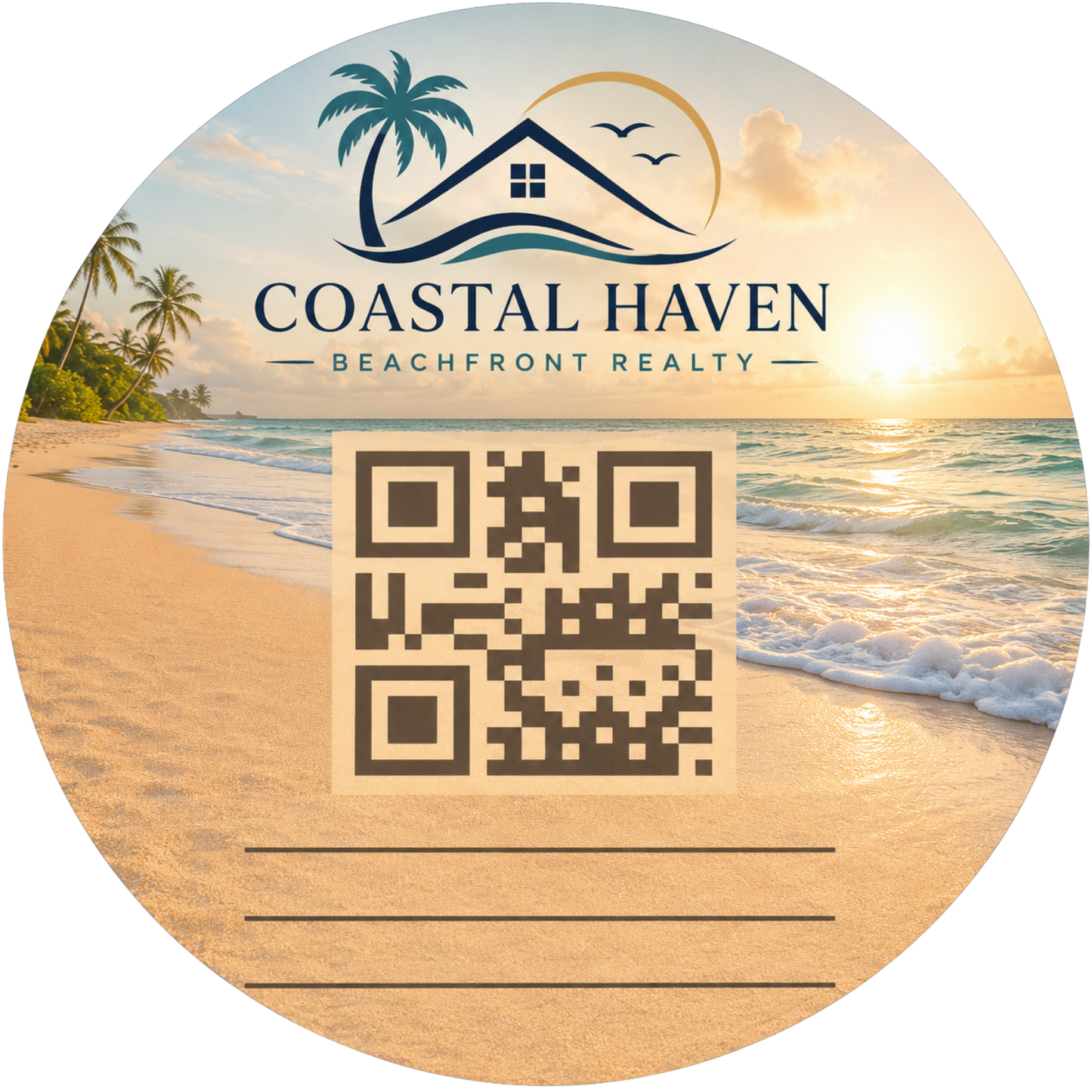 Customizable Template For Scannable QR Wedding Stickers