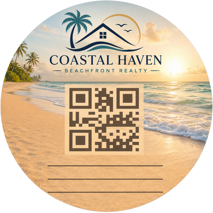 Customizable Template For Scannable QR Wedding Stickers