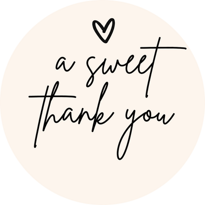 Customizable Template For Wedding Gift Bag Stickers