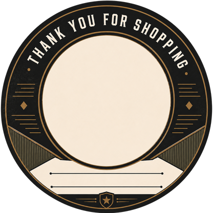 Customizable Template For Brand Logo Stickers