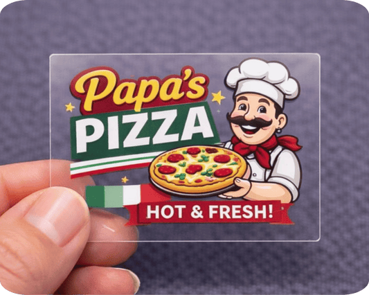 Custom Clear Vinyl Rectangle Sticker