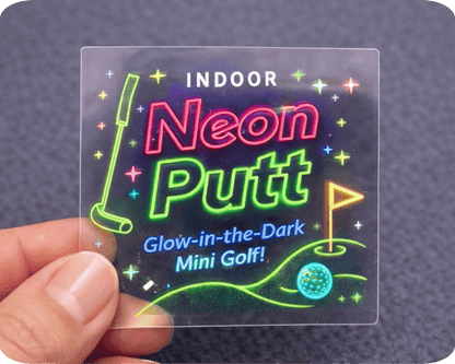 Custom Holographic Vinyl Square Sticker