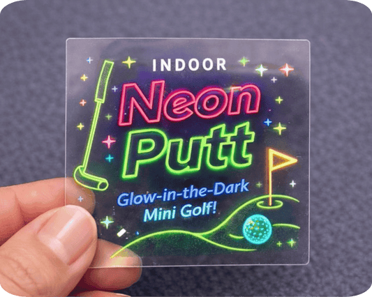 Custom Clear Vinyl Square Sticker