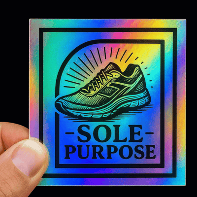 Custom Holographic Vinyl Square Sticker