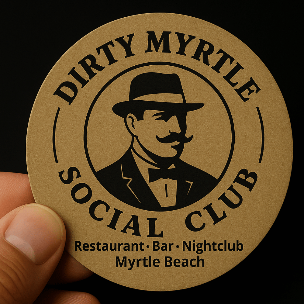 Custom Kraft Paper Circle Sticker