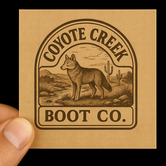 Custom Kraft Paper Square Sticker