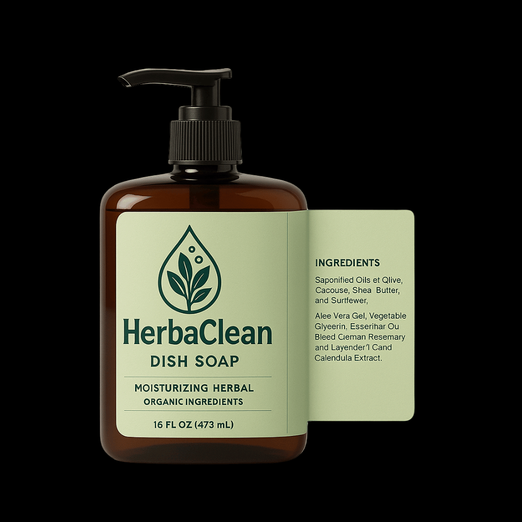 Herbal Soap Label Wrap Template