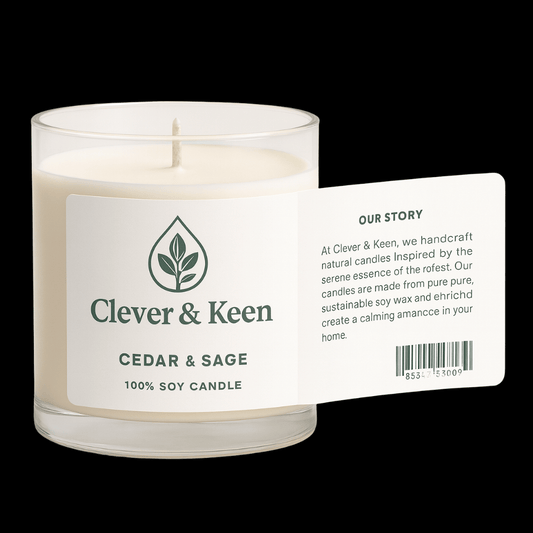 Full Wrap Candle Label Template