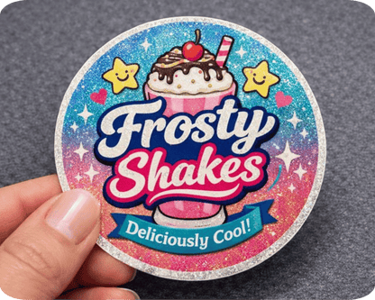 Custom Glossy Vinyl Circle Sticker
