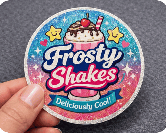 Custom Glossy Vinyl Circle Sticker