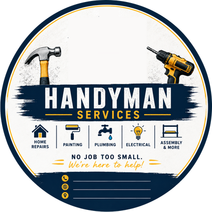 Customizable Template For Handyman Services Sticker