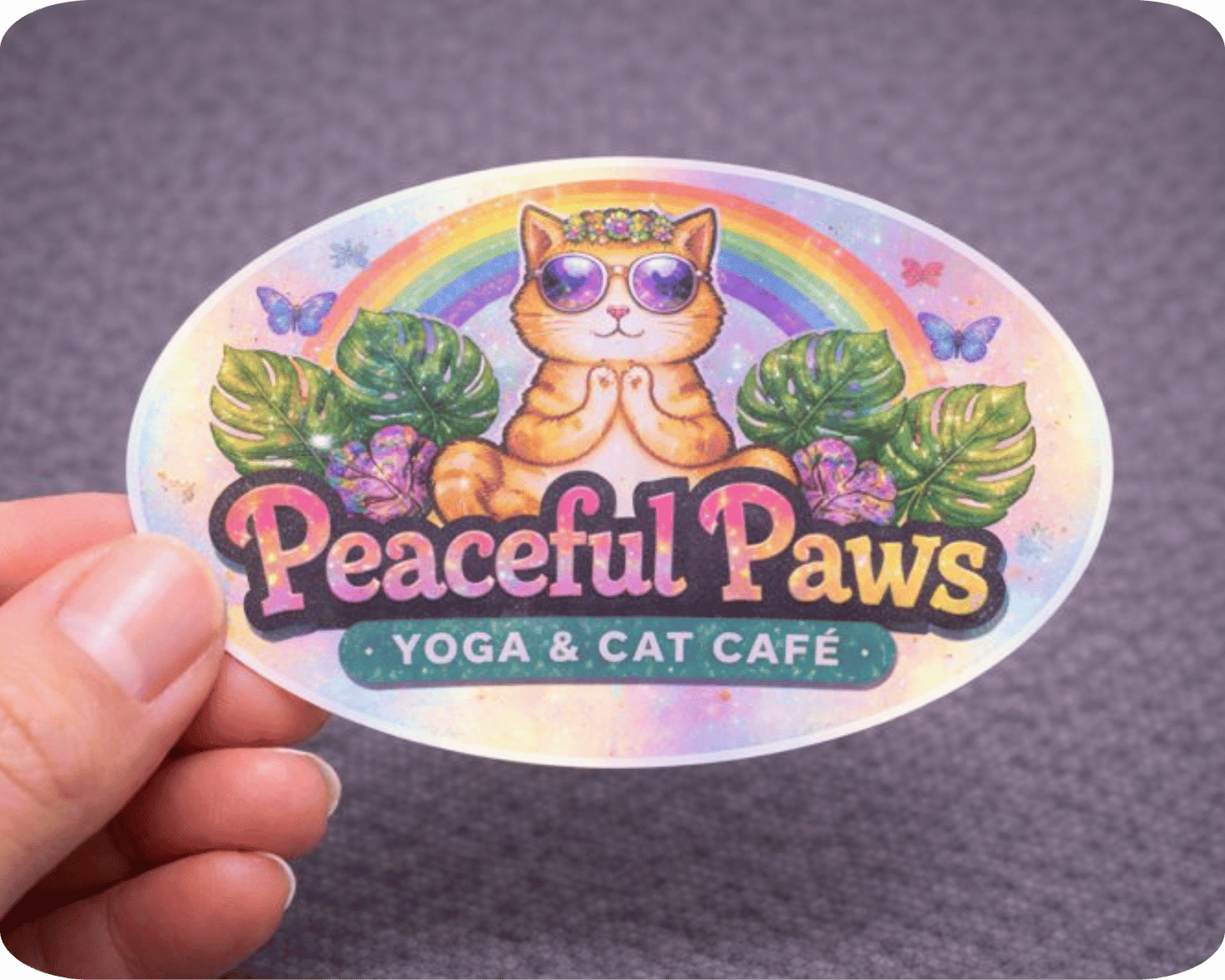 Custom High Tack Vinyl Square Sticker