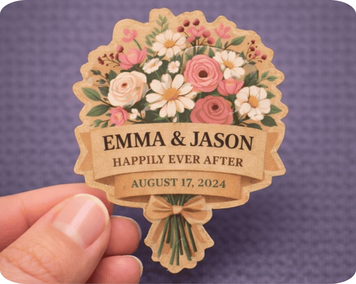 Custom Kraft Paper Die Cut Sticker