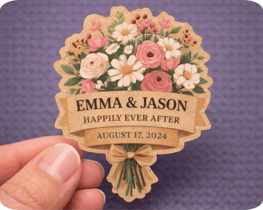 Custom Kraft Paper Die Cut Sticker