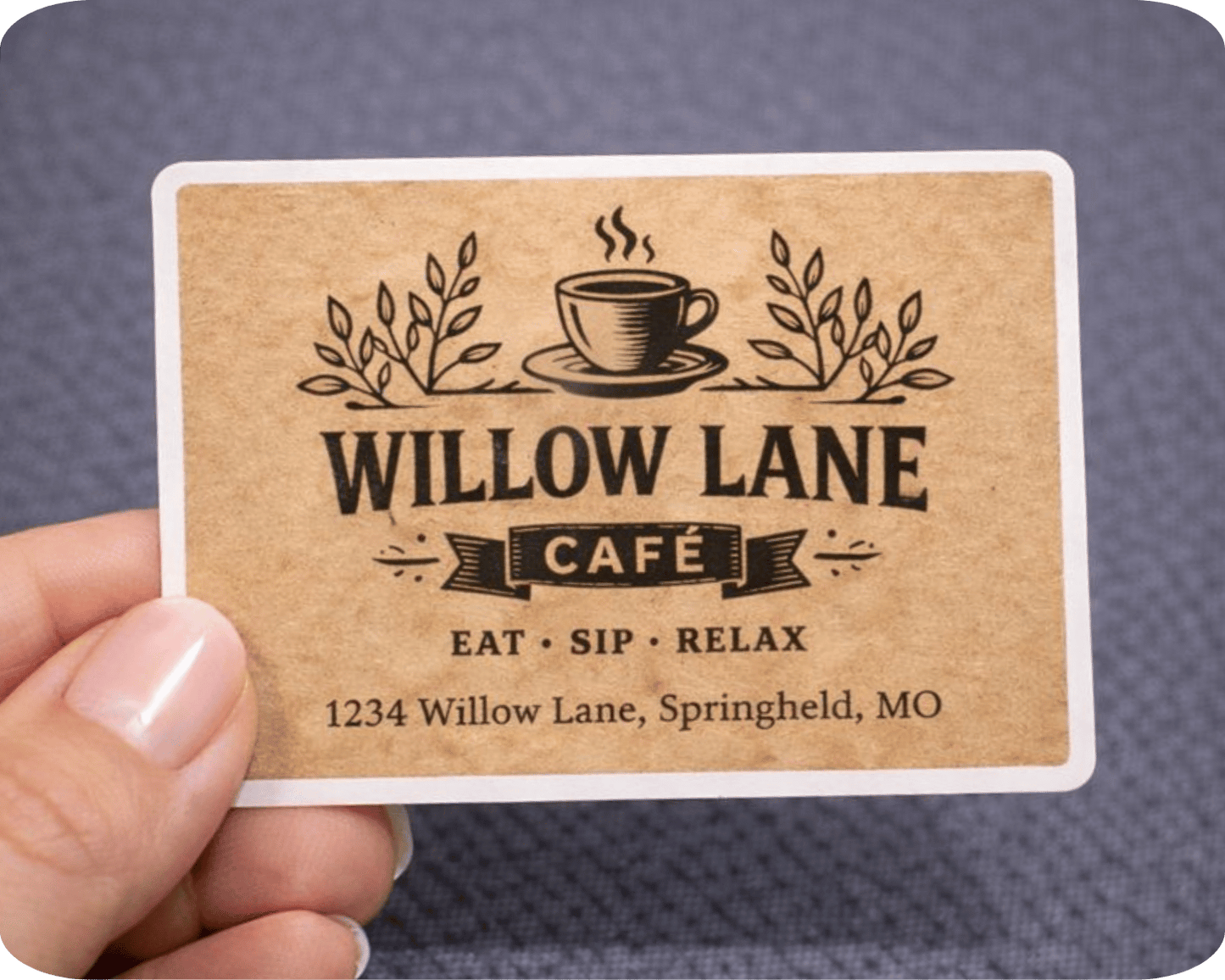 Custom Kraft Paper Rectangle Sticker