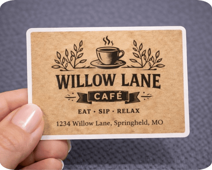 Custom Glossy Vinyl Rectangle Sticker