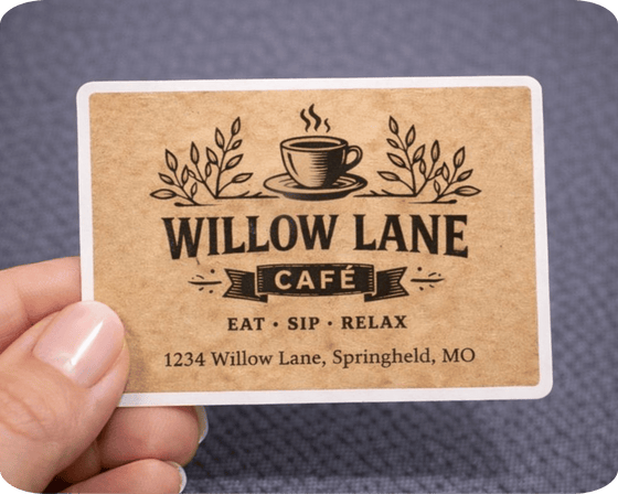 Custom Glossy Vinyl Rectangle Sticker