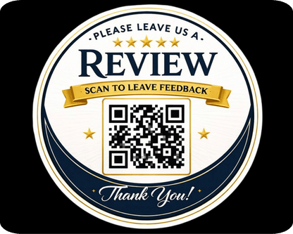 Review Us QR Thank You Sticker
