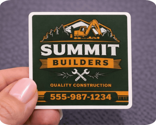 Custom Matte Vinyl Square Sticker