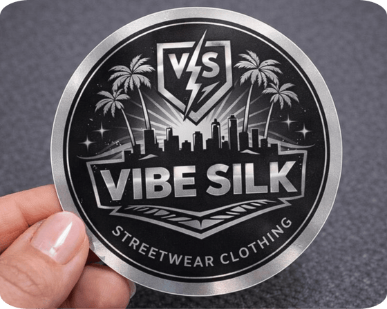 Custom Glossy Vinyl Circle Sticker