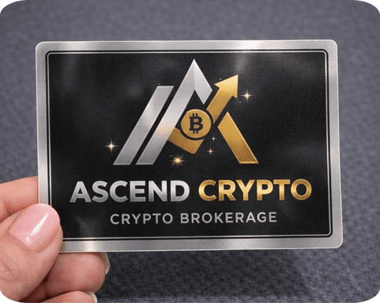 Custom Metallic Foil Vinyl Rectangle Sticker