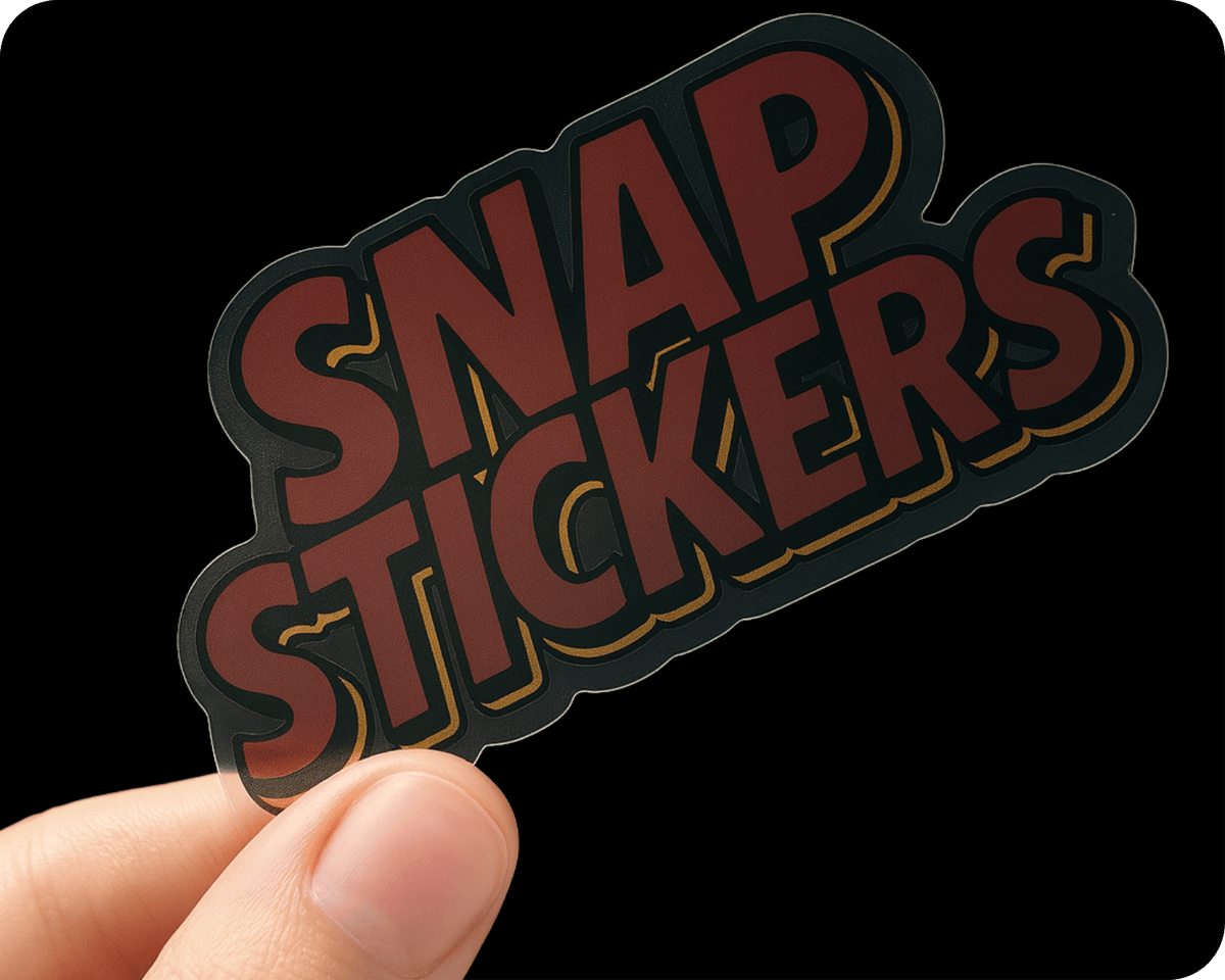 Custom Kraft Paper Rectangle Sticker – Snap Stickers