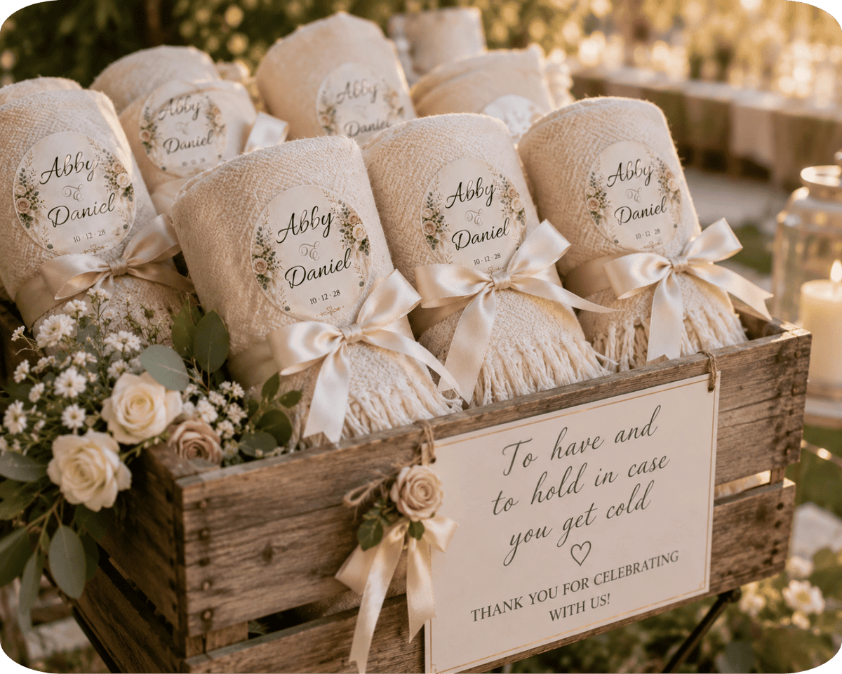 Customizable Template For Floral Wedding Stickers