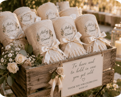 Customizable Template For Floral Wedding Stickers